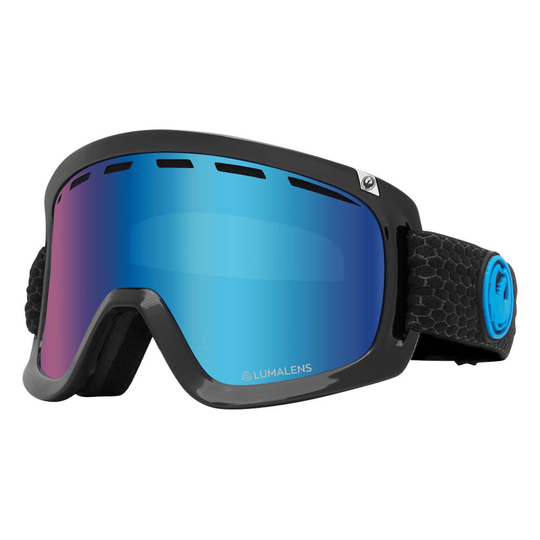 Dragon Alliance D1 Otg Bonus Plus Ski Goggles Blue Lumalens Blue Ion/CAT3+Amber/CAT2