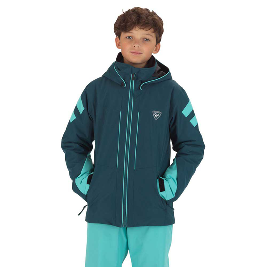 Rossignol Ski Jacket Boy Green 10 Years Boy