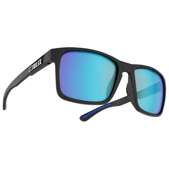 Bliz Luna Sunglasses Black Smoke With Blue Multi/CAT3