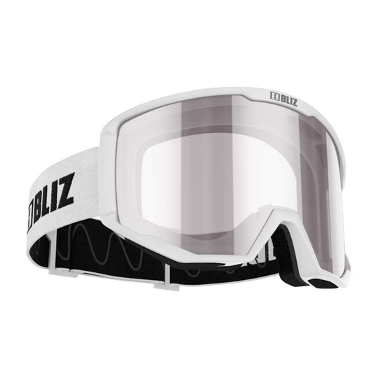 Bliz Spark Ski Goggles White Pink With Silver Mirror/CAT3