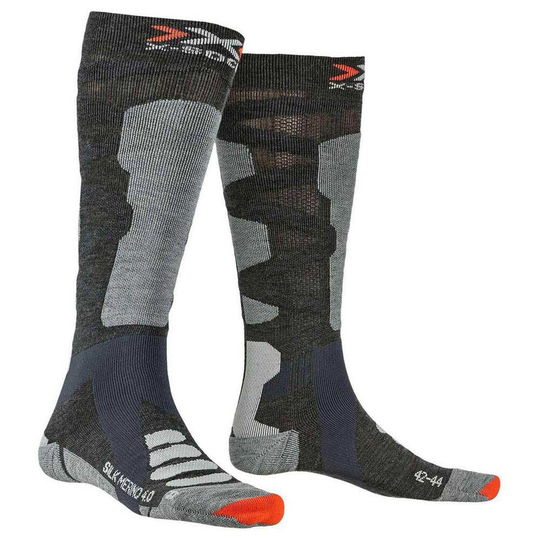 X-socks Ski Silk Merino 4.0 Socks Grey EU 39-41 Man