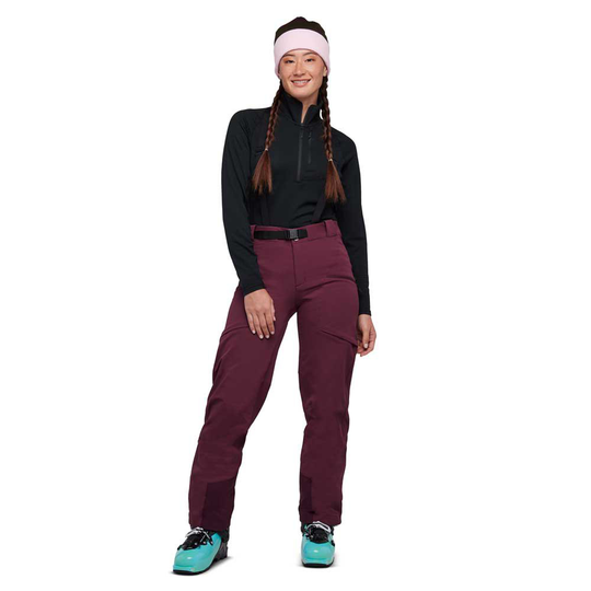 Black Diamond Dawn Patrol Pants Red L Woman
