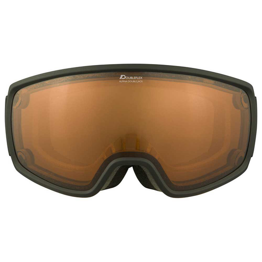 Alpina Double Jack Mag Q Lite Ski Goggles Black CAT1-3