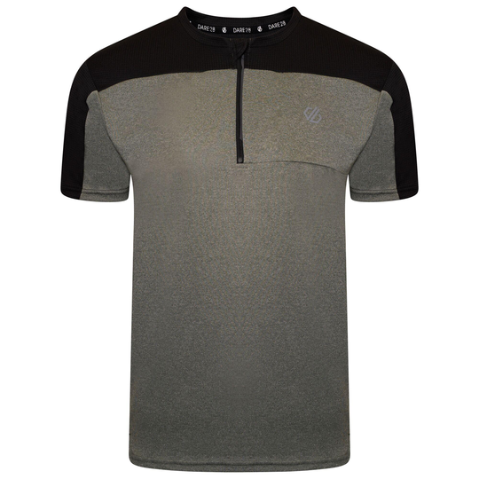 Aces Iii Men's 1/2 Hiking Zip T-shirt - Agave Green Marl