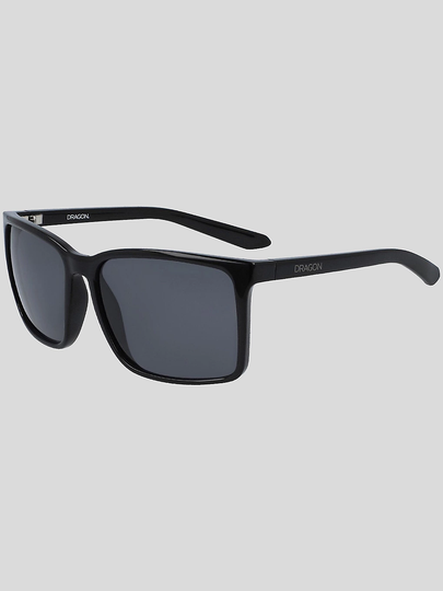 Dragon Montage Shiny Black Sunglasses smoke