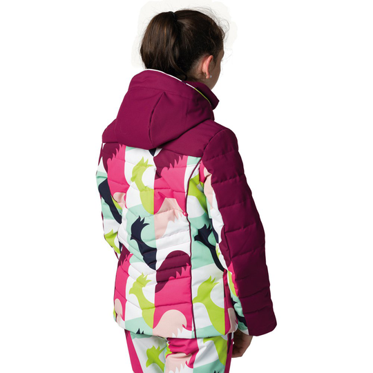 Rossignol Polydown Printed Jacket Pink 14 Years Boy