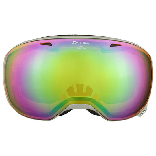 Alpina Big Horn Q Lite Ski Goggles Green,Black Mirror Green/CAT2-3