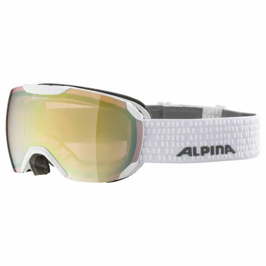 Alpina Pheos S Qvm Ski Goggles White Ruby Red / Vario QVMM Gold Sph/CAT2-3