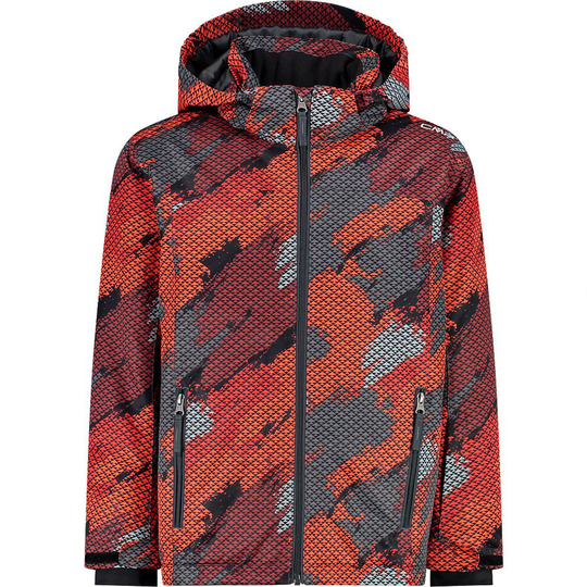 Cmp Snaps Hood 39w1924 Jacket Red 16 Years Boy