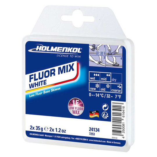 Holmenkol Fluormix White 0°c/-14°c Wax 2x35 Gr White