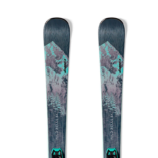 Nordica Wild Belle Dc 84+tp2 Lt 11 Fdt Alpine Skis Woman Blue 162