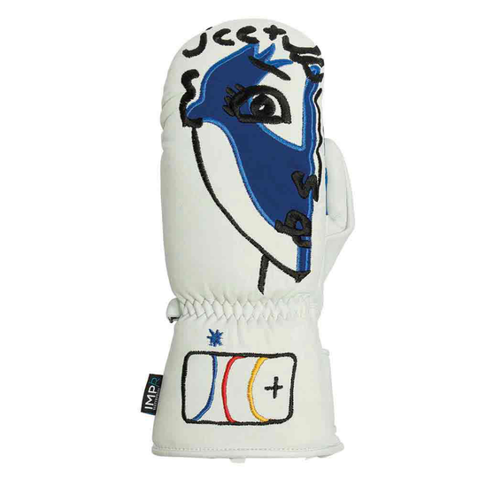 Rossignol Steeny Lth Impr Mittens White S Woman