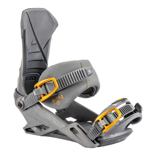 Nitro Team Snowboard Bindings Silver L