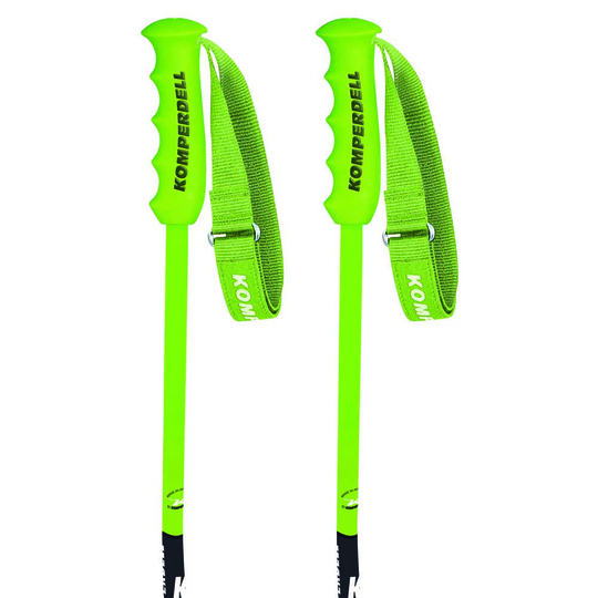 Komperdell Nationalteam Carbon Gs Bent Poles Green 135 cm
