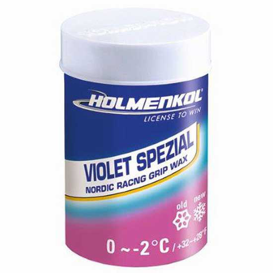 Holmenkol Grip Violet Spezial +0°c/-2°c Wax 45 G Purple