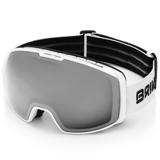Briko Kili Free Fighter 7.6 Otg Ski Goggles White Silver Mirror/CAT2