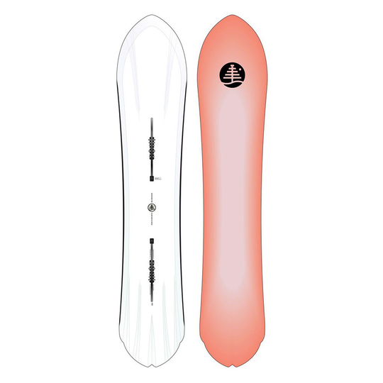 Burton Family Tree 3d Surfy Pow Snowboard Red,White 154