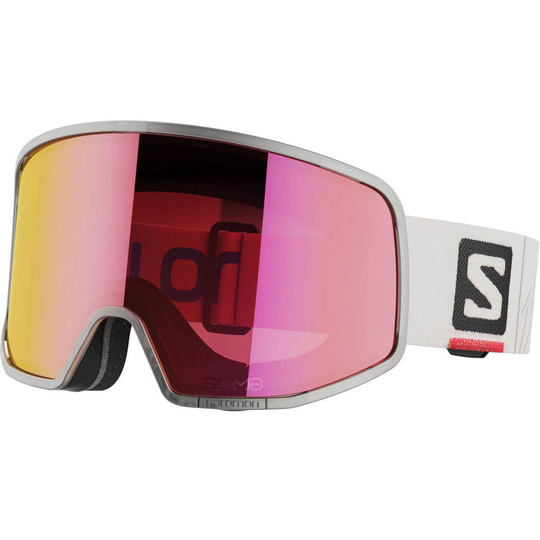 Salomon Lo Fi Sigma Ski Goggles White Sigma Poppy Red/CAT2