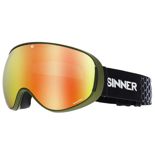 Sinner Copper L Ski Goggles Green Double Full Orange Mirror/CAT3 & Double Orange Sintec/CAT2