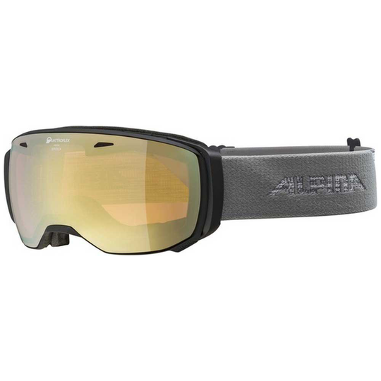 Alpina Estetica Qhm Ski Goggles Black Gold/CAT2