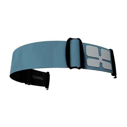 Aphex New Light Blue+logo White Goggle Straps Grey