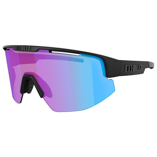 Bliz Matrix S Nano Optics Nordic Light Sunglasses Black Coral - Amber With Blue Multicoating/CAT1