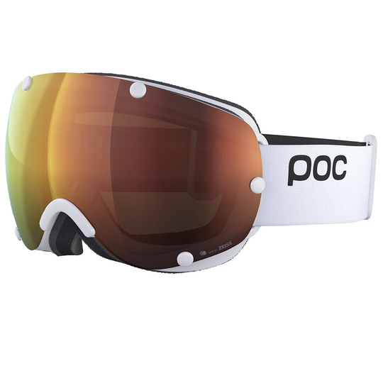 Poc Lobes Clarity Ski Goggles White Spektris Orange/CAT2
