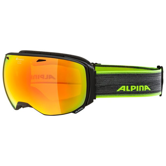 Alpina Big Horn Hm Spherical Ski Goggles Black Orange / Orange mm Red/CAT2