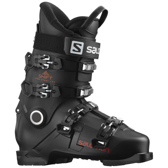 Salomon Shift Pro 100 Sport Alpine Ski Boots Black 26.0-26.5