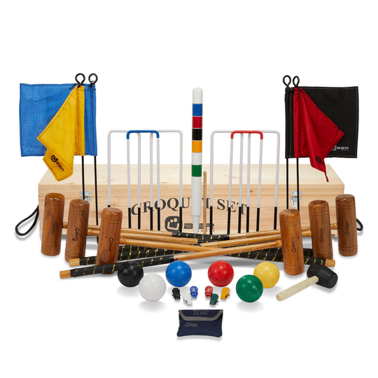 Pro Croquet Set 6 Player, With Wooden Box