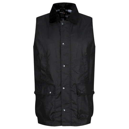 Mens Banbury Waxed Body Warmer (black)