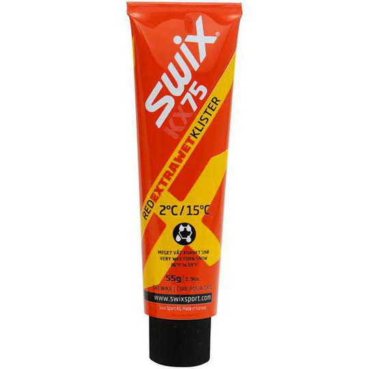 Swix Red Extra Wet Klister 55 G Orange