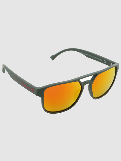 Red Bull SPECT Eyewear COOPER_RX-003P Olive Green Sunglasses brown with red mirror POL