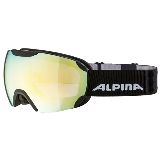 Alpina Pheos Qhm Ski Goggles Black Ruby Red / Clear QMM Gold/CAT2 Sph