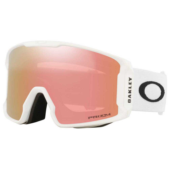 Oakley Line Miner L Prizm Ski Goggles White Prizm Rose Gold/CAT3