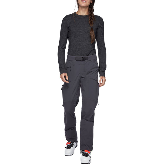 Black Diamond Dawn Patrol Hybrid Pants Grey S Woman