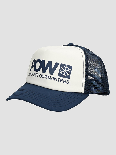 POW Protect Our Winters Logo Trucker Cap white
