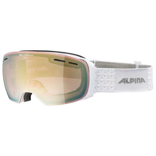 Alpina Granby Qvm Ski Goggles White Light Gold/CAT2-3