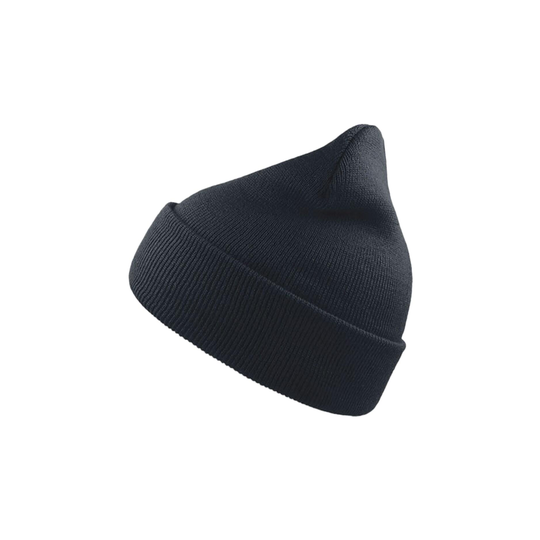 Wind Double Skin Beanie With Turn Up (navy)