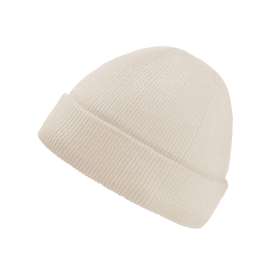 Wind Childrens/kids Double Skin Beanie With Turn Up (white)