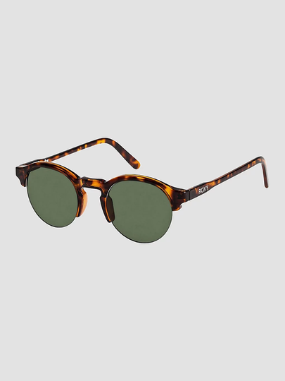 Roxy Minoaka Shiny Tortoise Sunglasses green