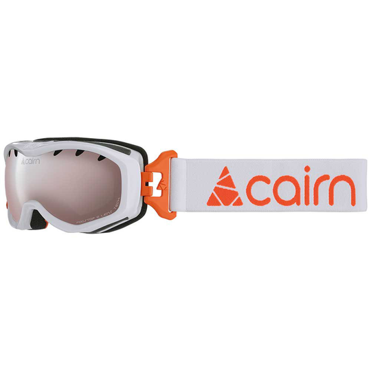 Cairn Rush Spx3 Ski Goggles White,Orange Dark/CAT 3