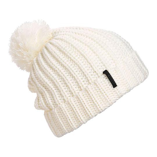 Armada Chunk Pom Beanie White Woman