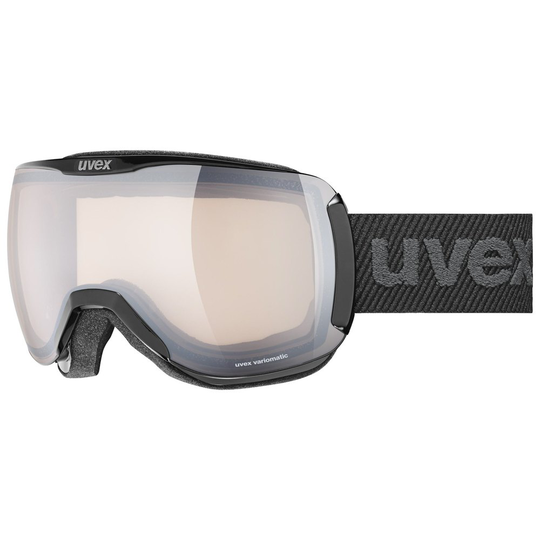 Uvex Downhill 2100 Variomatic Ski Goggles Black Mirror Silver Variomatic Clear/CAT1-3