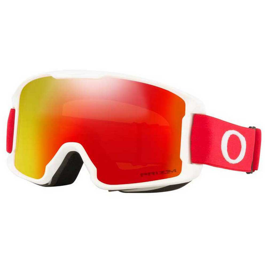 Oakley Line Miner S Prizm Snow Ski Goggles Red Prizm Snow Torch/CAT3