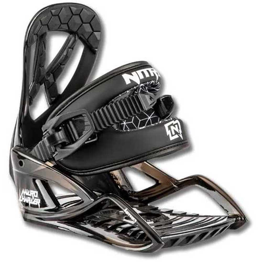 Nitro Micro Charger Snowboard Bindings Silver XS