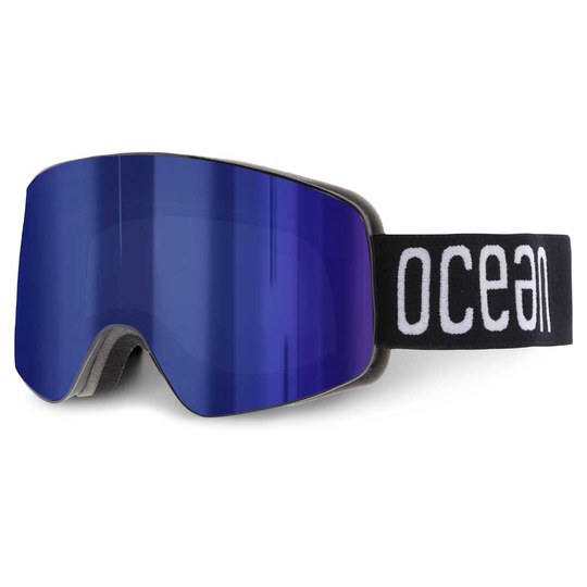 Ocean Sunglasses Parbat Ski Goggles Black Blue Revo Lenses