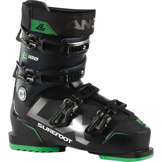 Lange Surefoot Lx 100 Shell Alpine Ski Boots Black 25.5