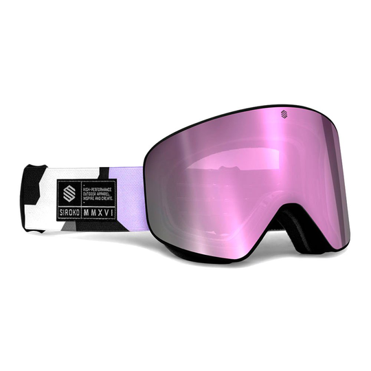 Siroko Gx Amethyst Ski Goggles Clear Purple/CAT3