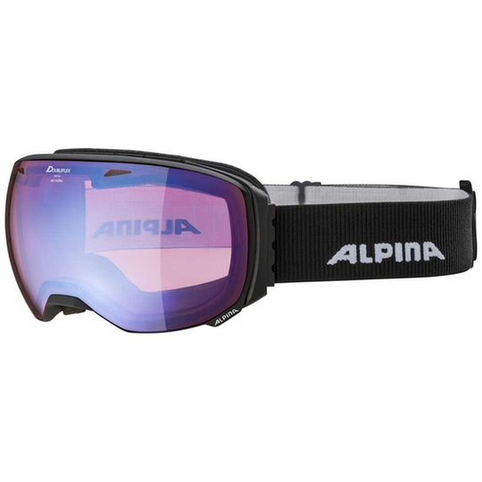 Alpina Big Horn Hm Spherical Ski Goggles Black Blue/CAT2